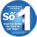 Nh&atilde;n hiệu số 1 được c&aacute;c mẹ khuy&ecirc;n d&ugrave;ng