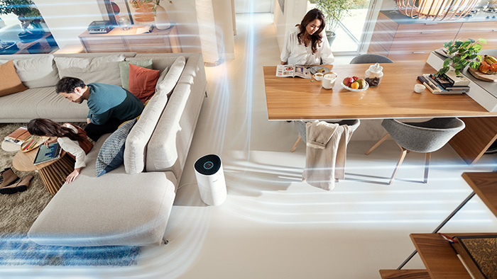 Hiệu suất tối ưu, gia đ&igrave;nh ngồi trong ph&ograve;ng kh&aacute;ch